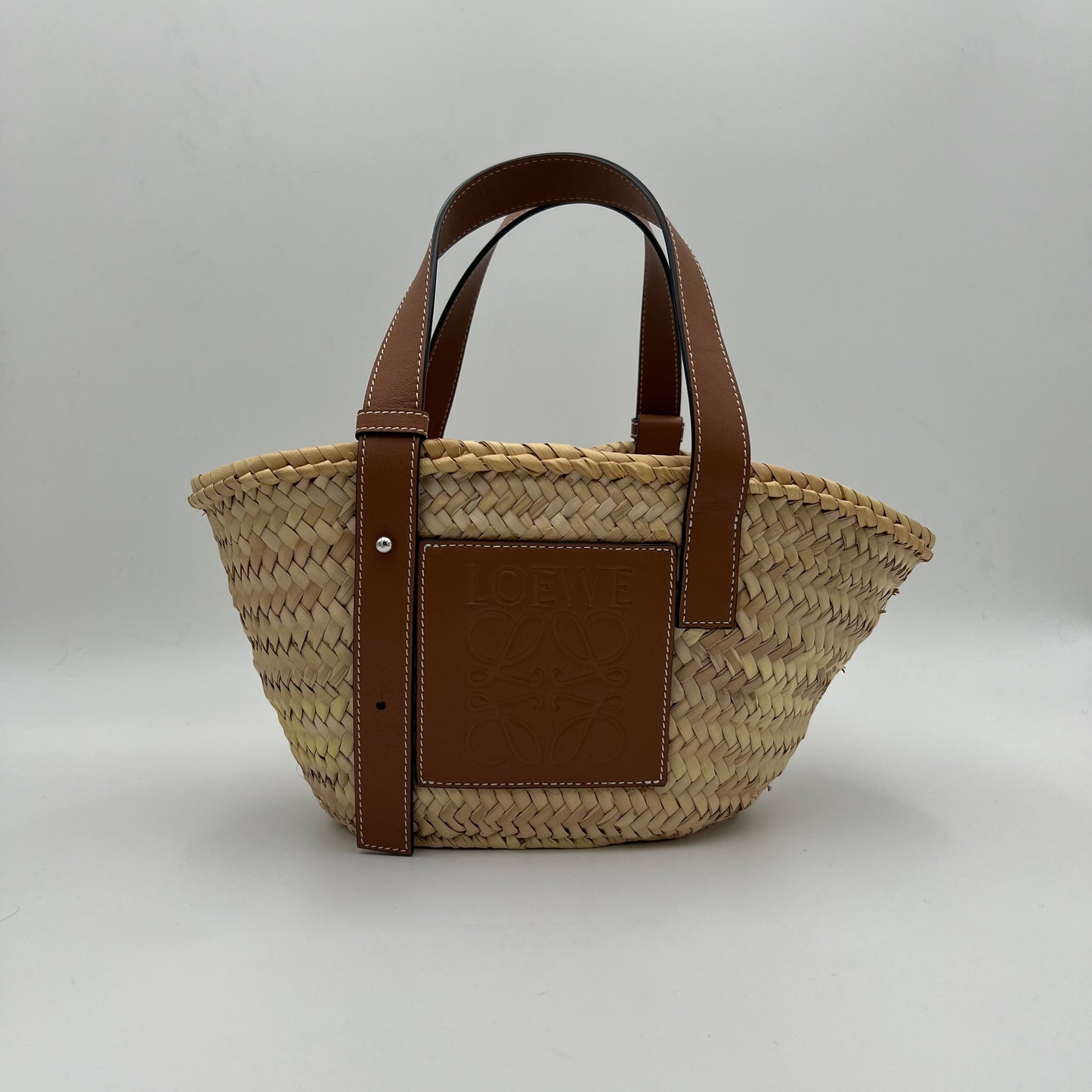 Loewe Raffia Small Basket