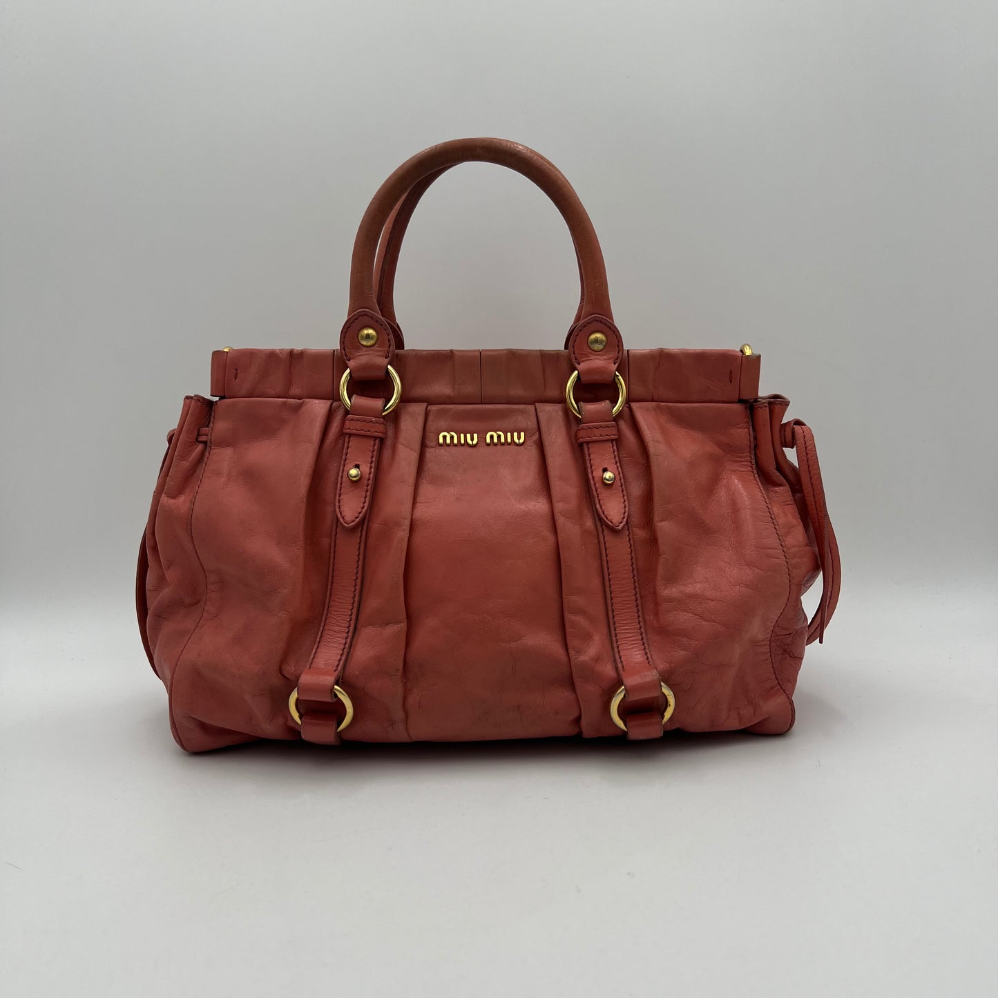 Miu Miu Rosa Vitello Lux Handbag