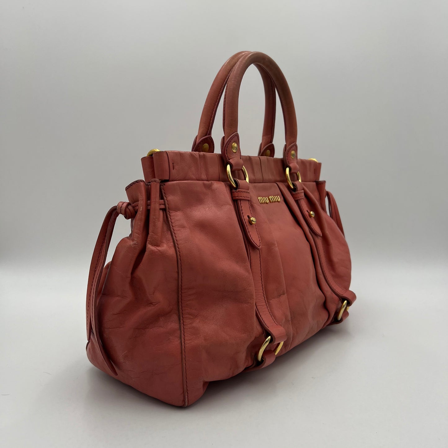 Miu Miu Rosa Vitello Lux Handbag