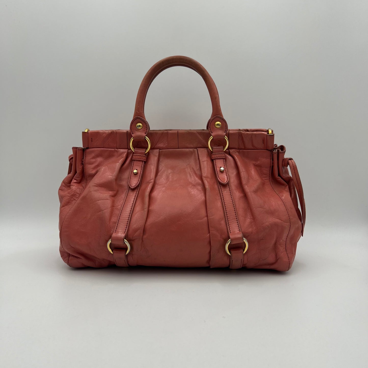 Miu Miu Rosa Vitello Lux Handbag