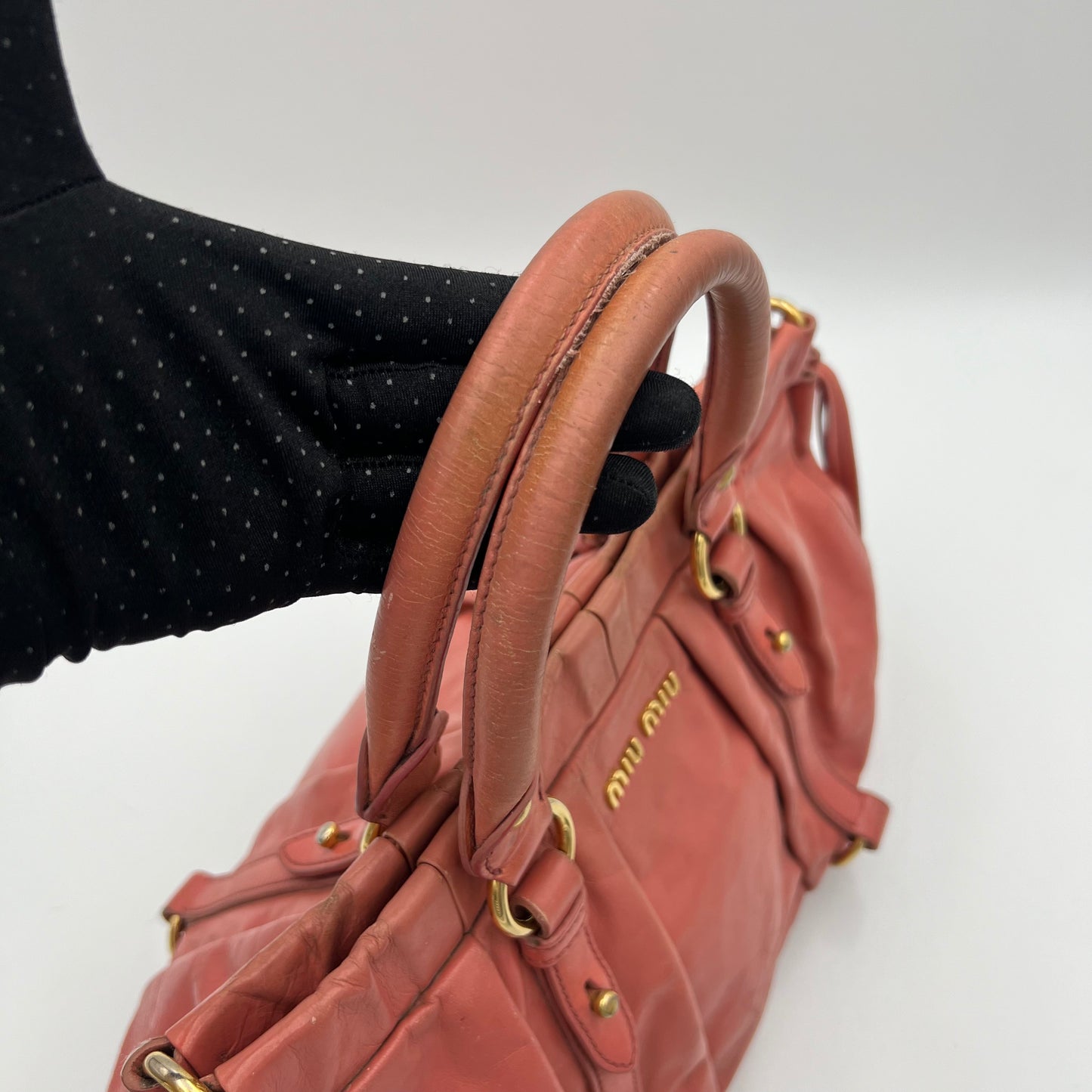 Miu Miu Rosa Vitello Lux Handbag