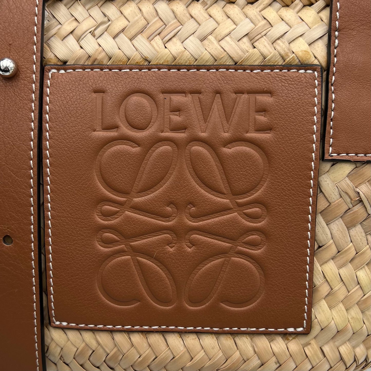 Loewe Raffia Small Basket
