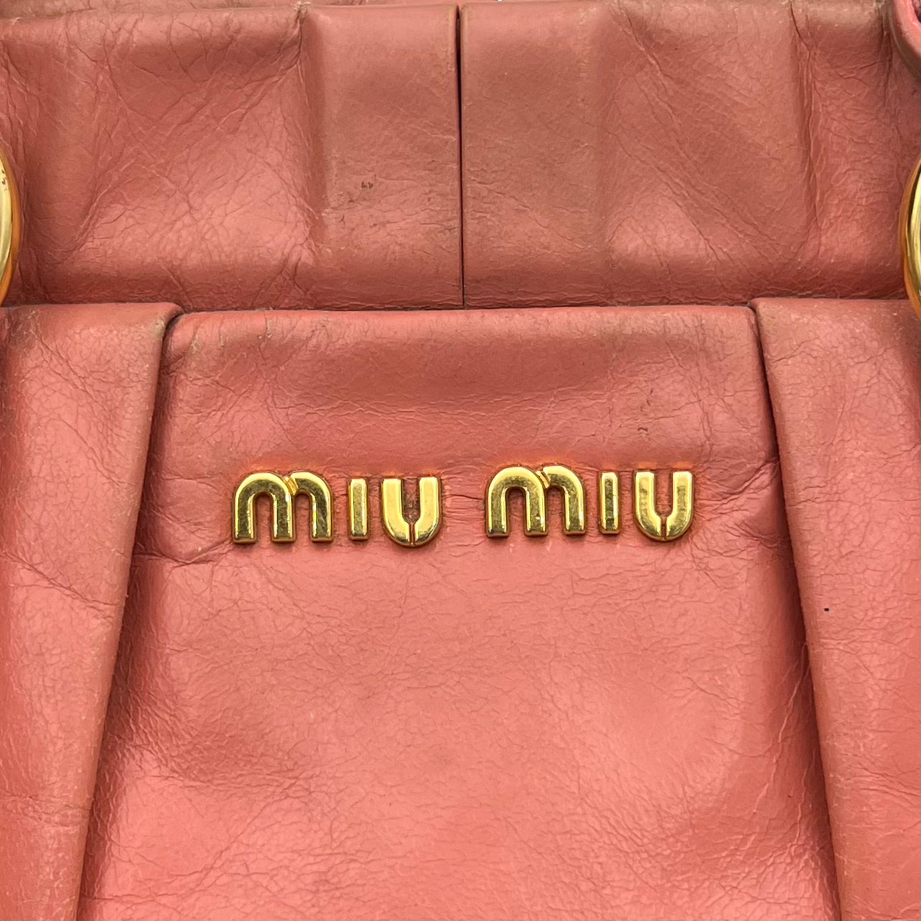 Miu Miu Rosa Vitello Lux Handbag
