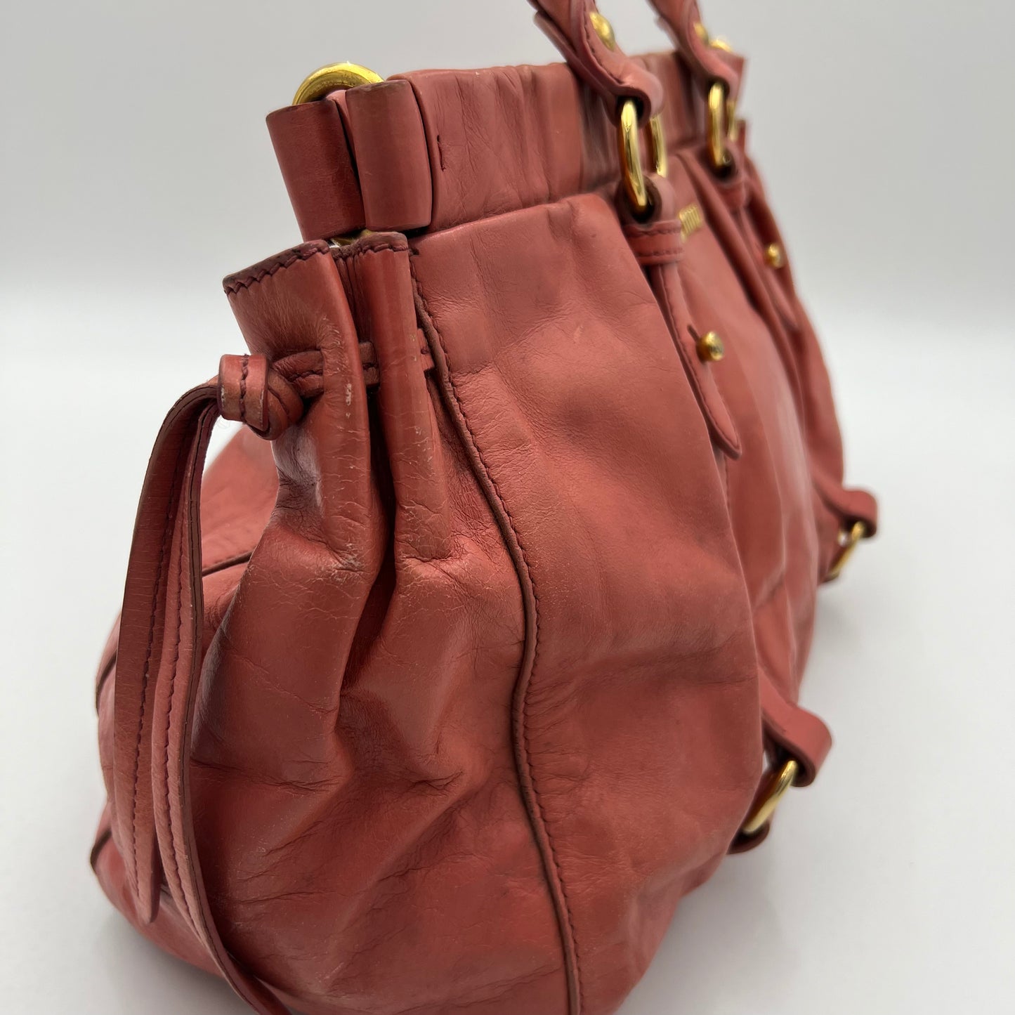 Miu Miu Rosa Vitello Lux Handbag