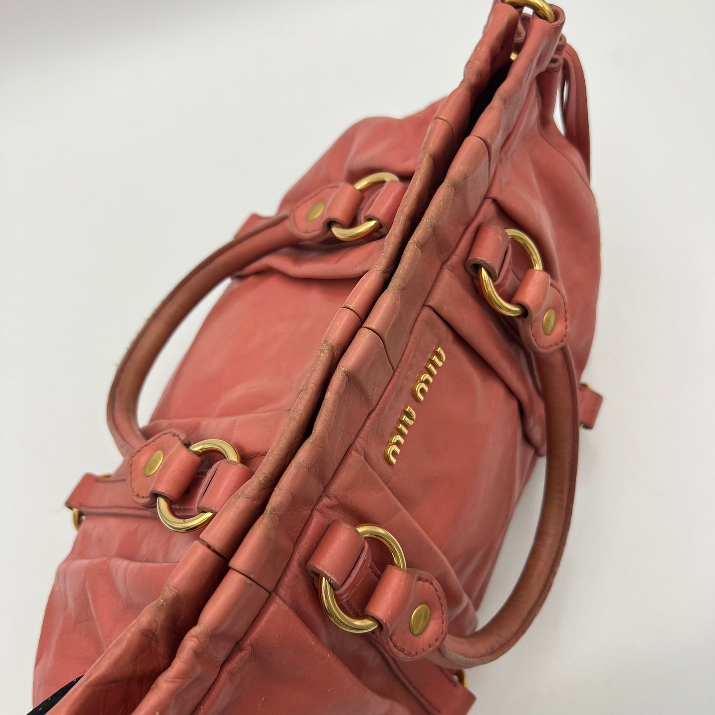 Miu Miu Rosa Vitello Lux Handbag