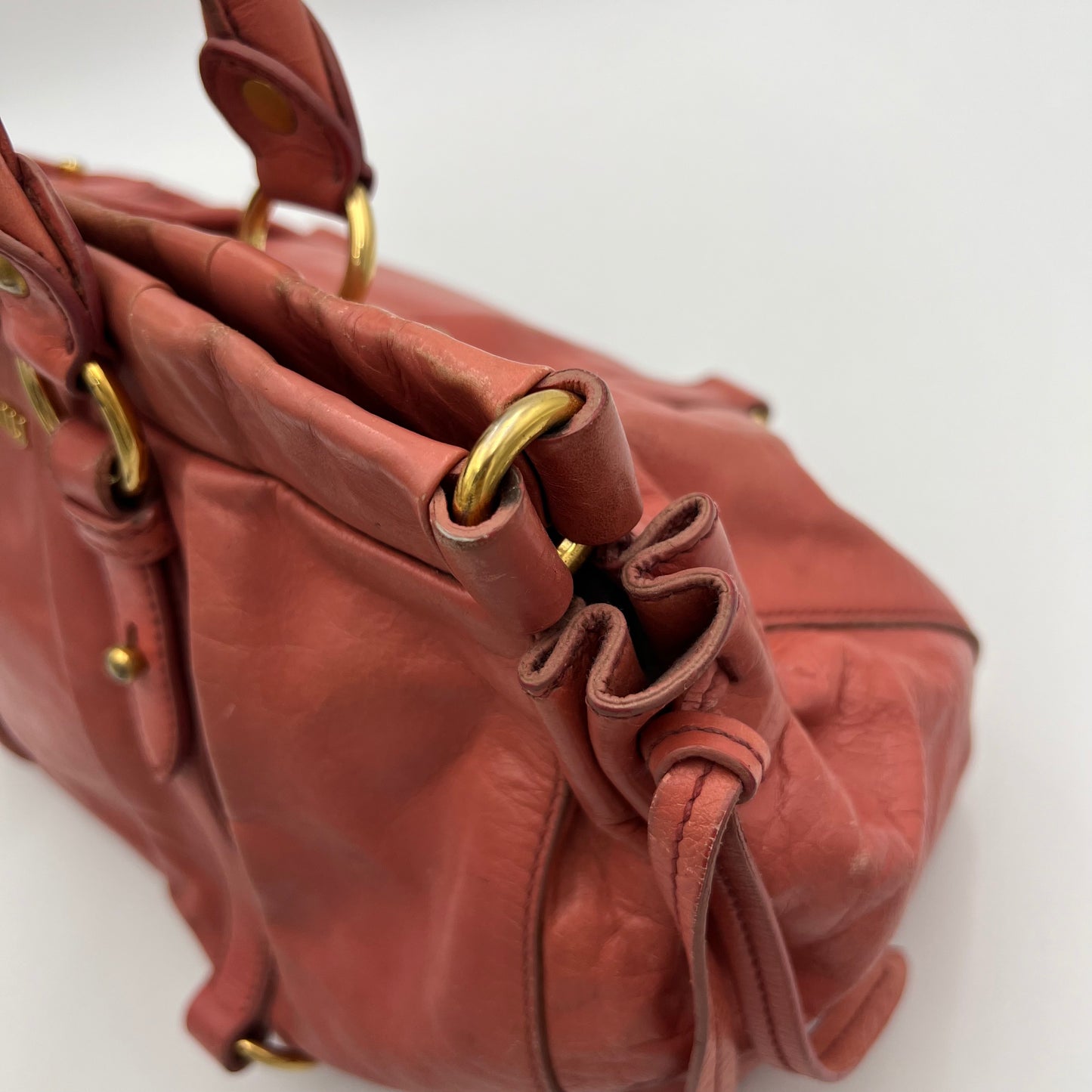 Miu Miu Rosa Vitello Lux Handbag