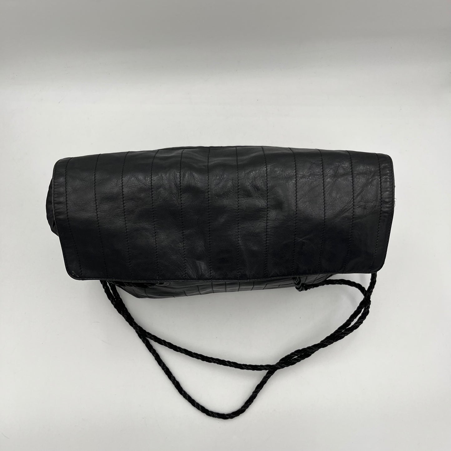 Prada Leather Flap Long Strap Bag