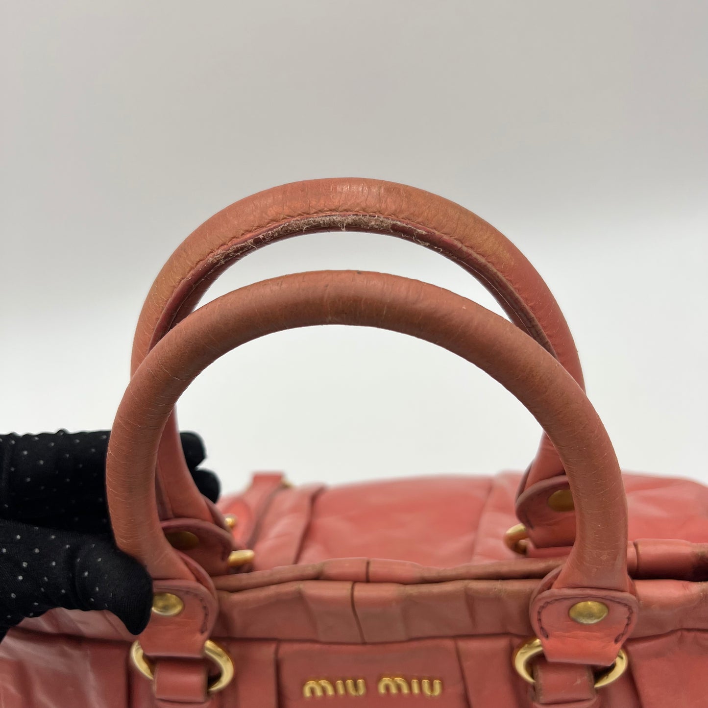 Miu Miu Rosa Vitello Lux Handbag