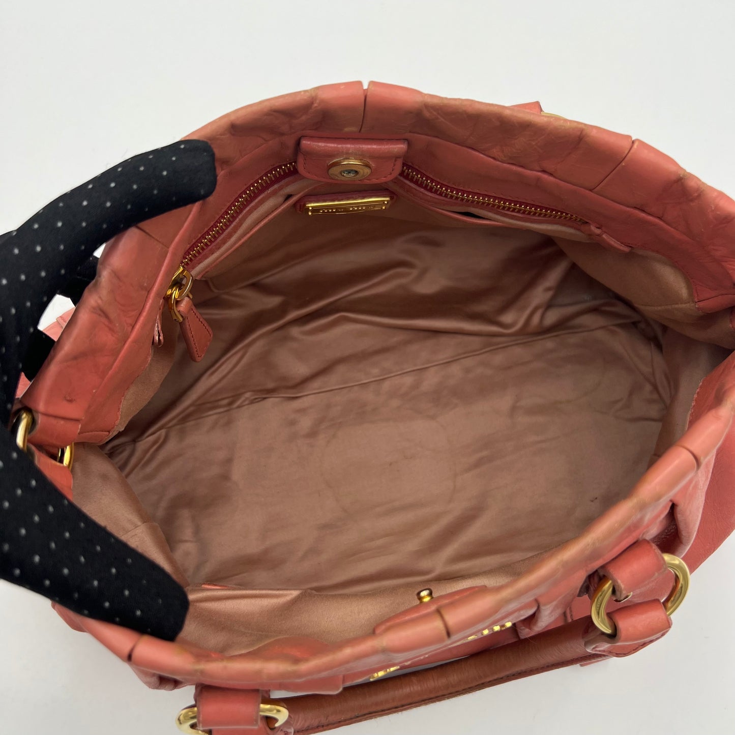 Miu Miu Rosa Vitello Lux Handbag