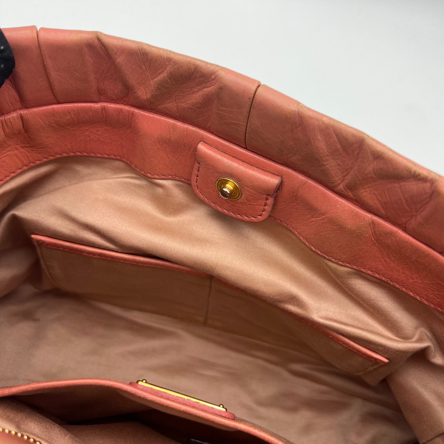 Miu Miu Rosa Vitello Lux Handbag