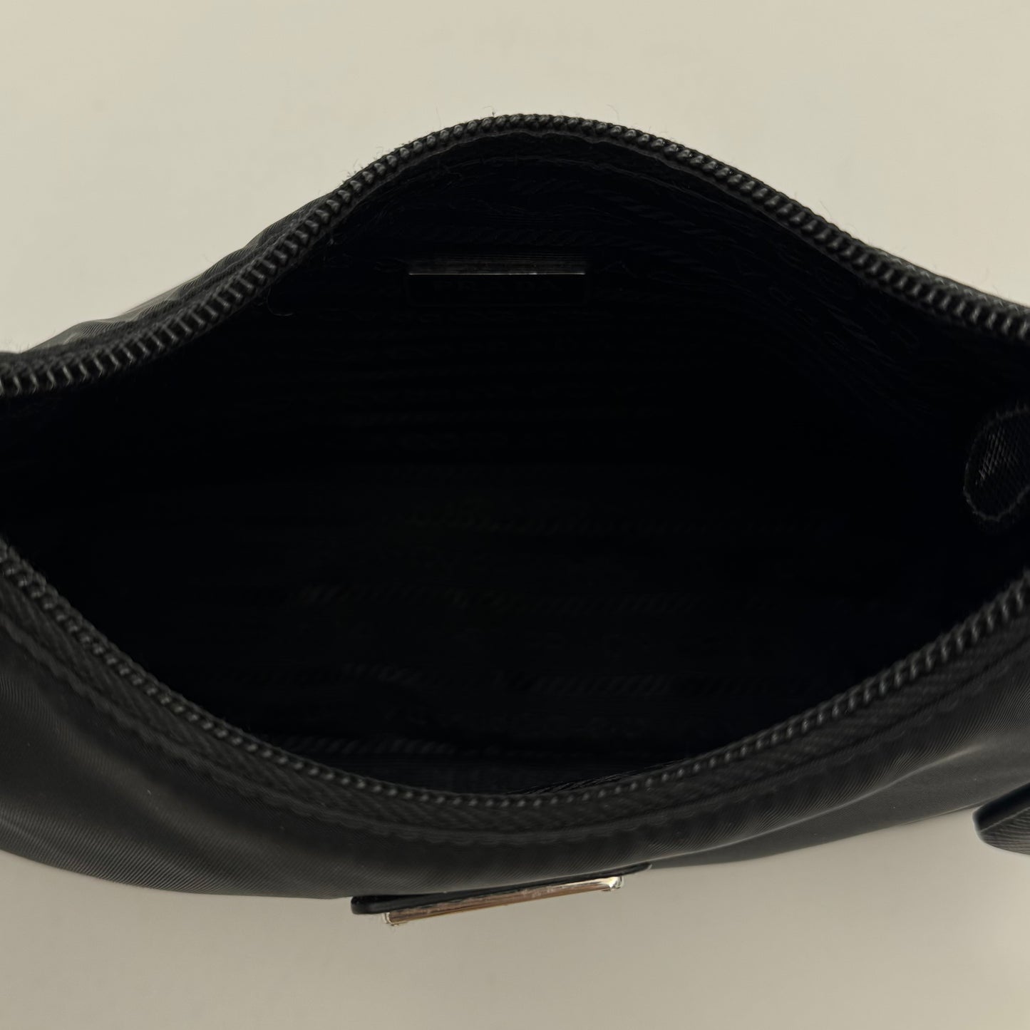 Prada Black Nylon Re-Edition 2000 Mini Hobo Bag