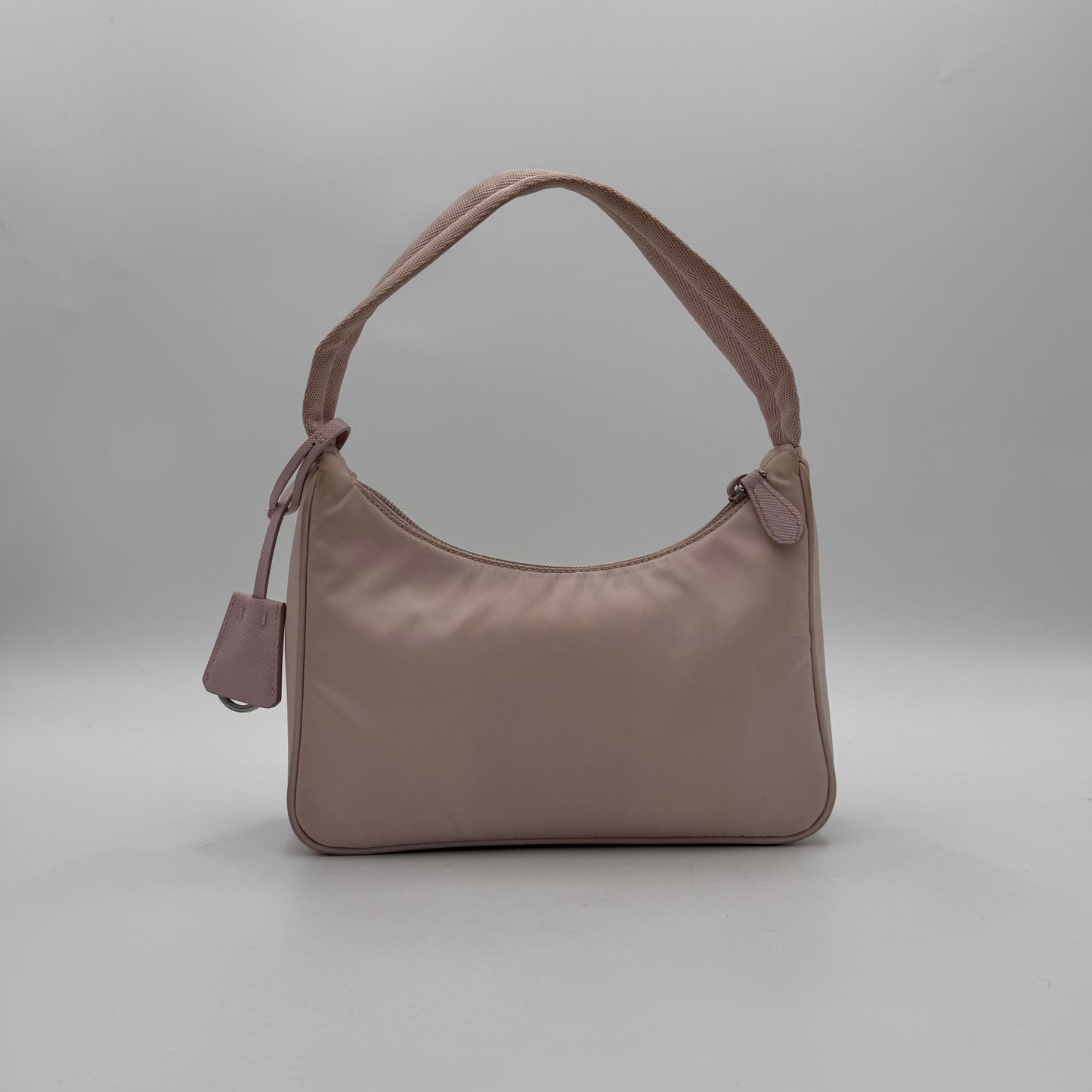 Prada Alabaster Pink Nylon Re-Edition 2000 Mini Hobo Bag