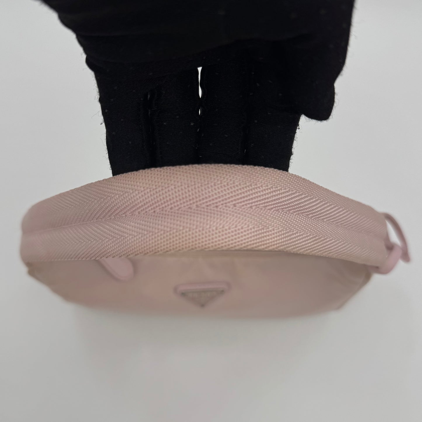 Prada Alabaster Pink Nylon Re-Edition 2000 Mini Hobo Bag