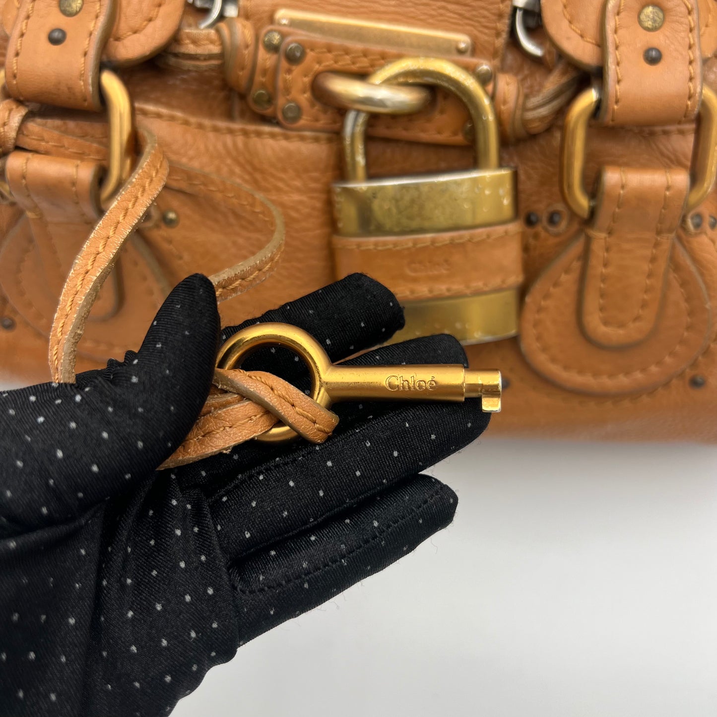 Chloe Camel Leather Paddington