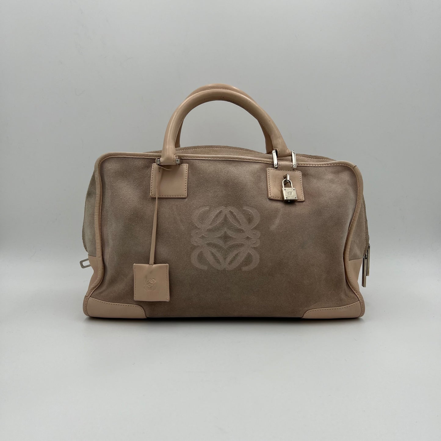 Loewe Pink Suede Anagram Amazona 36