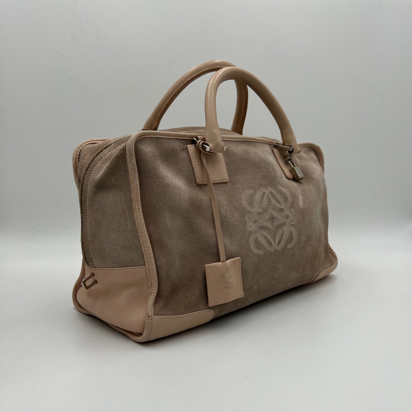 Loewe Pink Suede Anagram Amazona 36