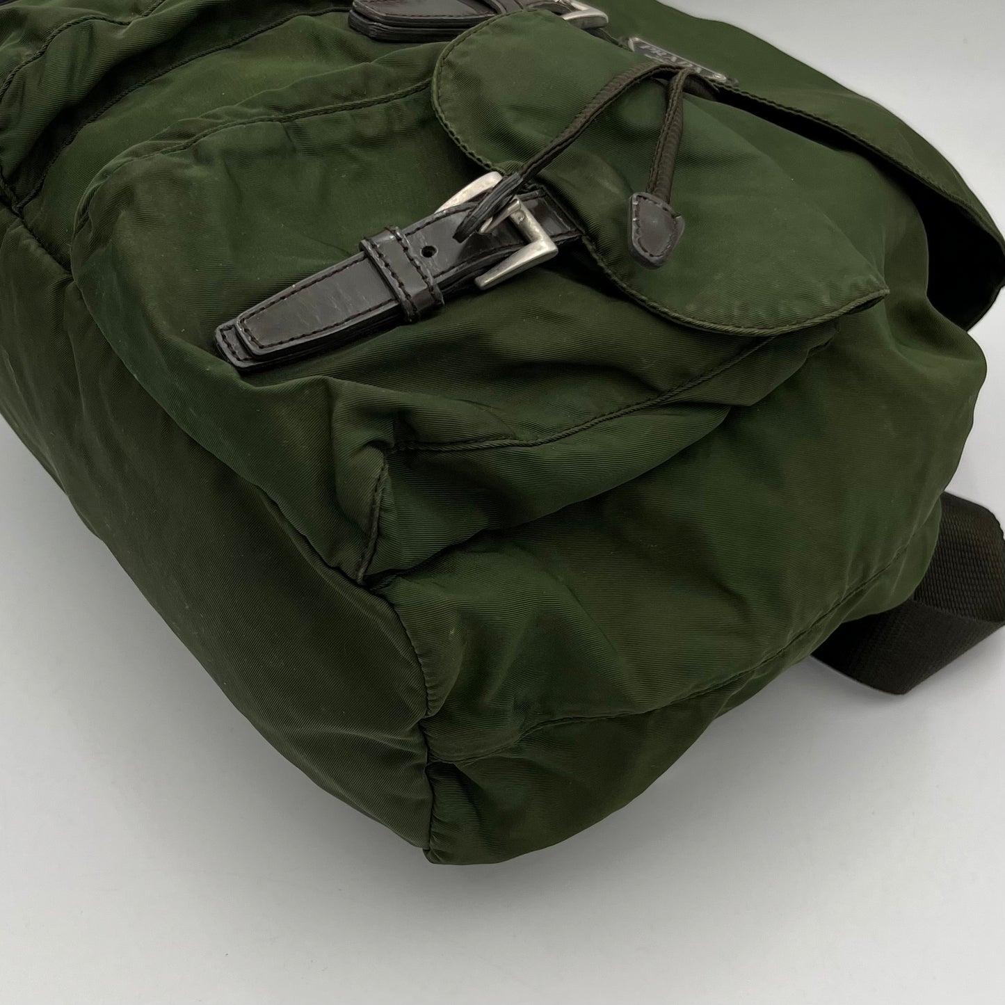 Prada Green Nylon Backpack