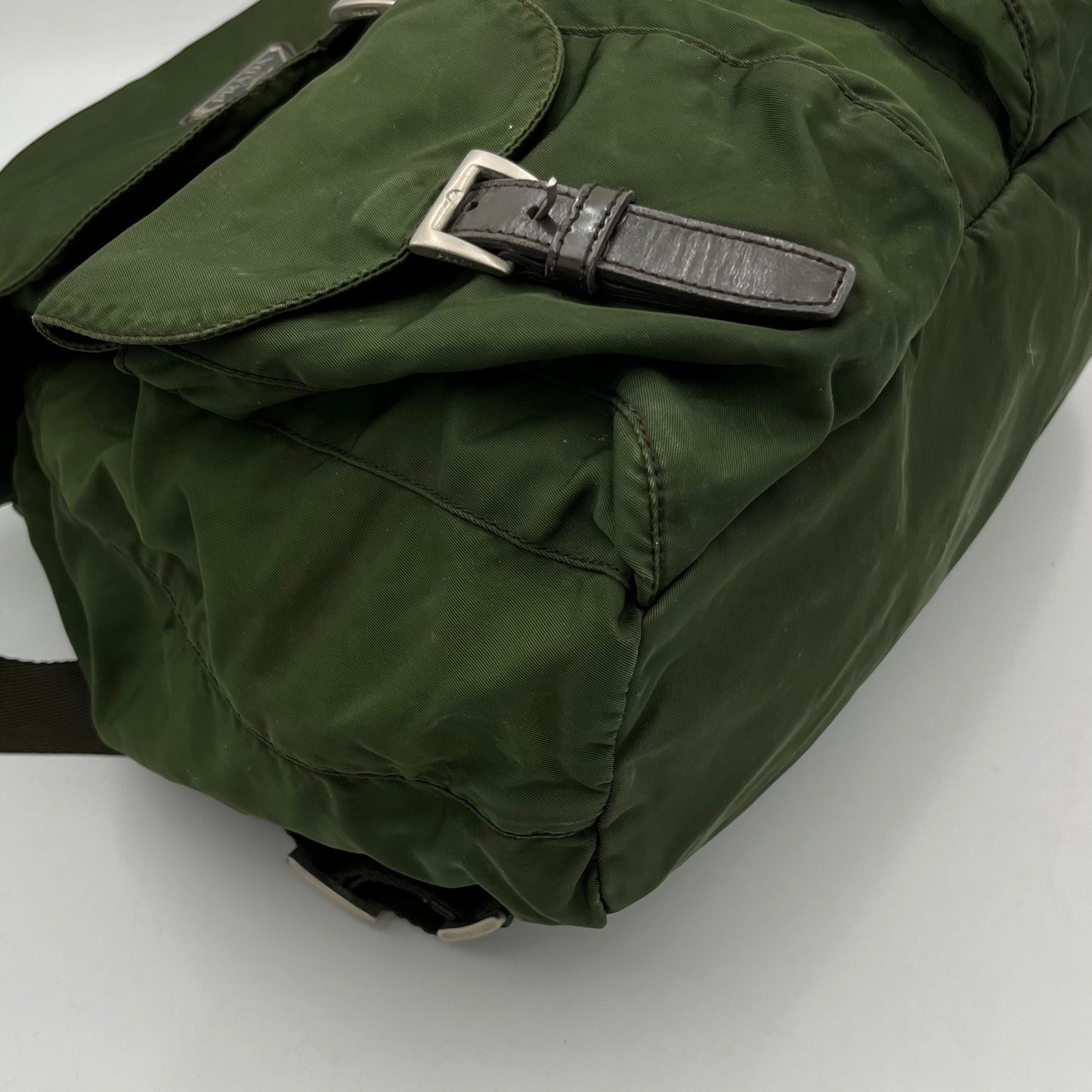 Prada Green Nylon Backpack