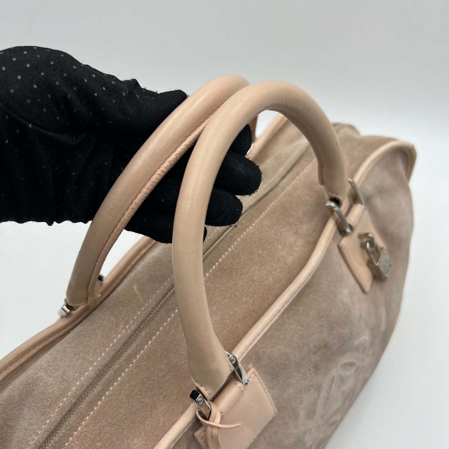 Loewe Pink Suede Anagram Amazona 36