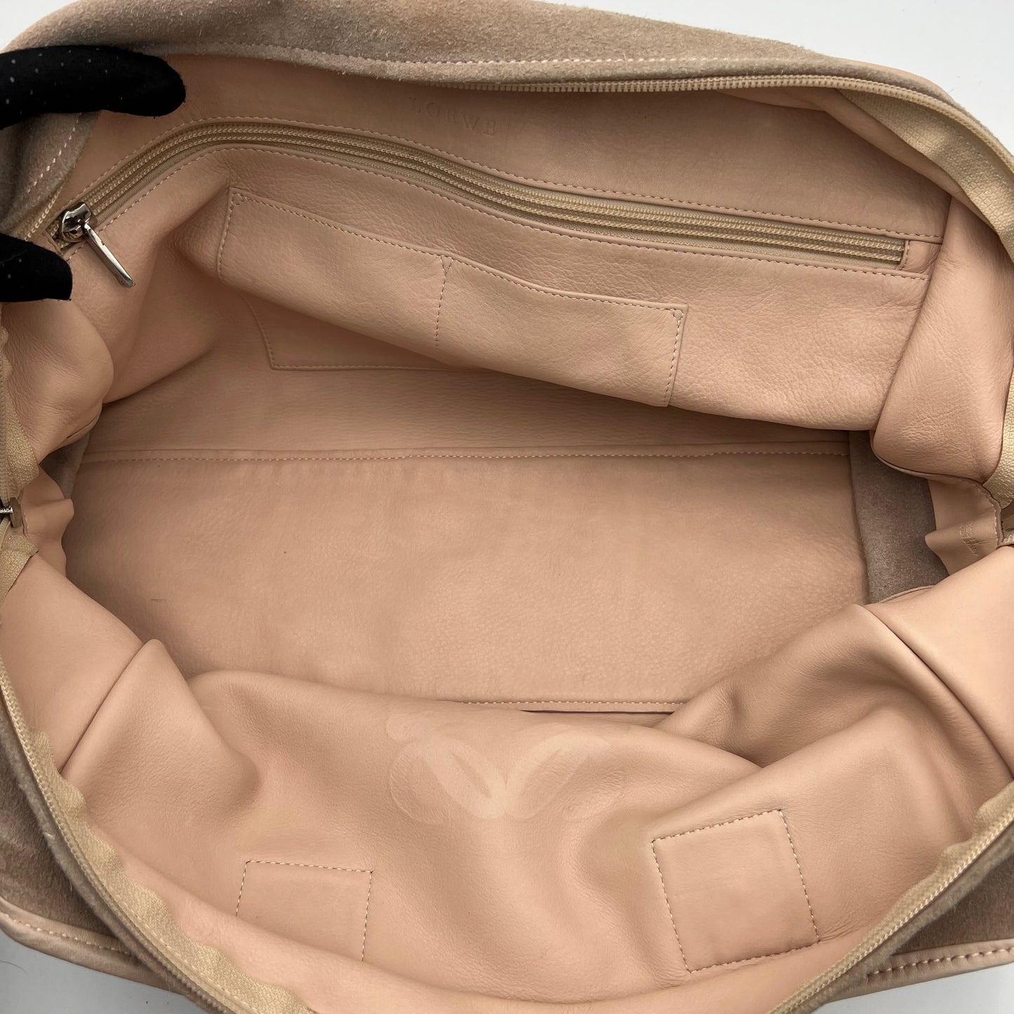 Loewe Pink Suede Anagram Amazona 36