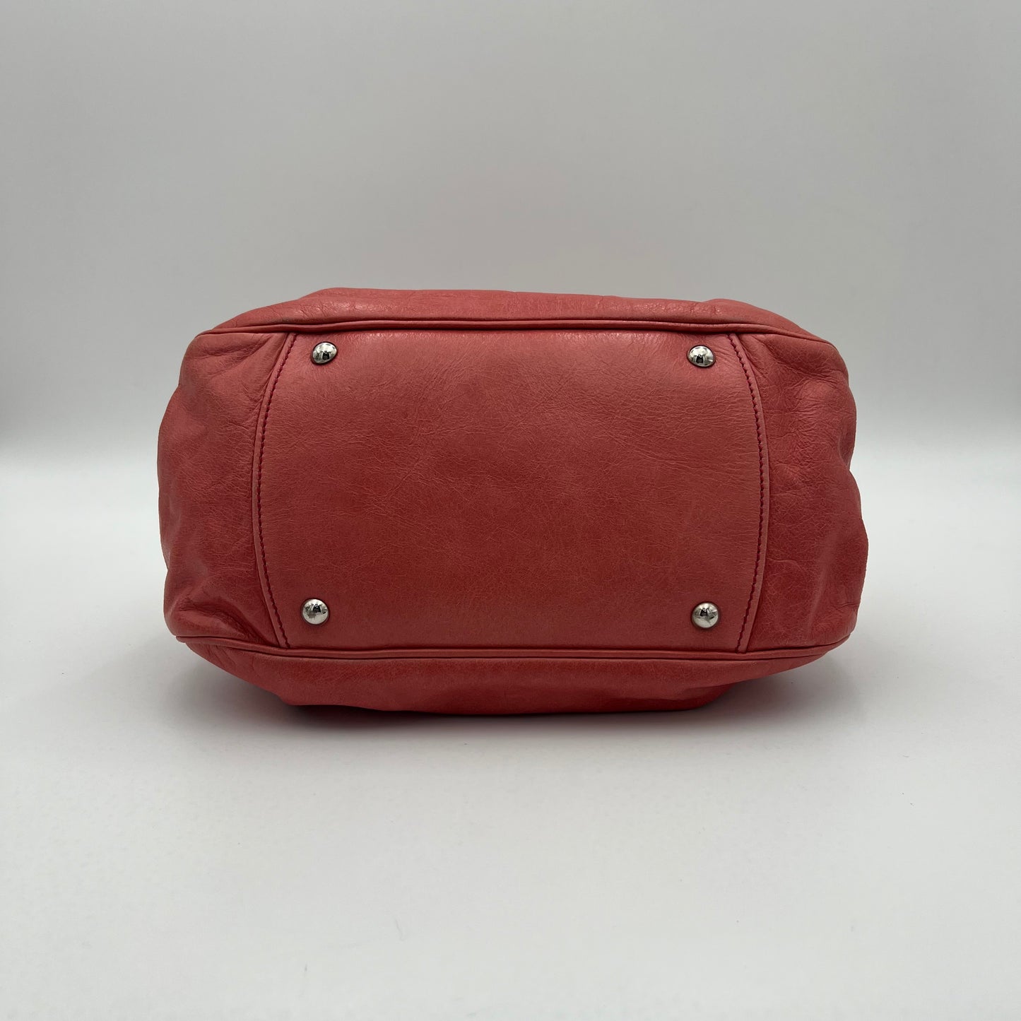 Miu Miu Pink Vitello Lux Bow Small Satchel