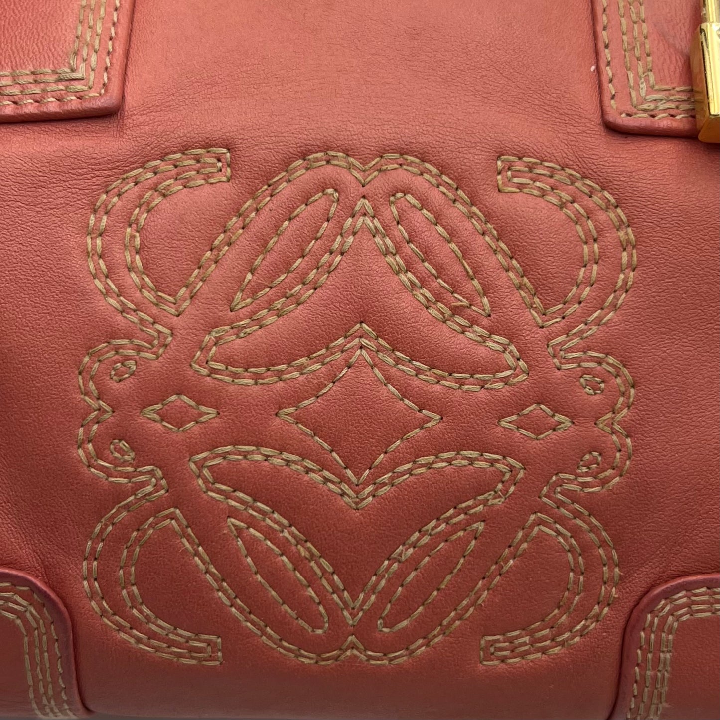 Loewe Pink Leather Amazona 28 Handbag