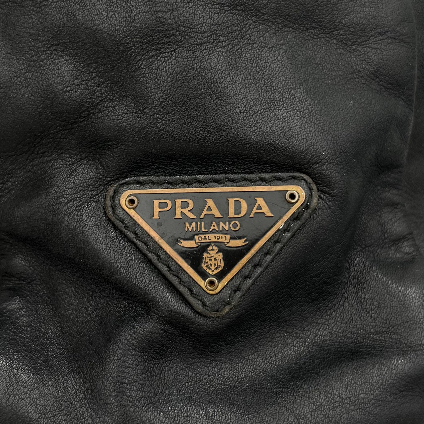 Prada Leather Flap Long Strap Bag