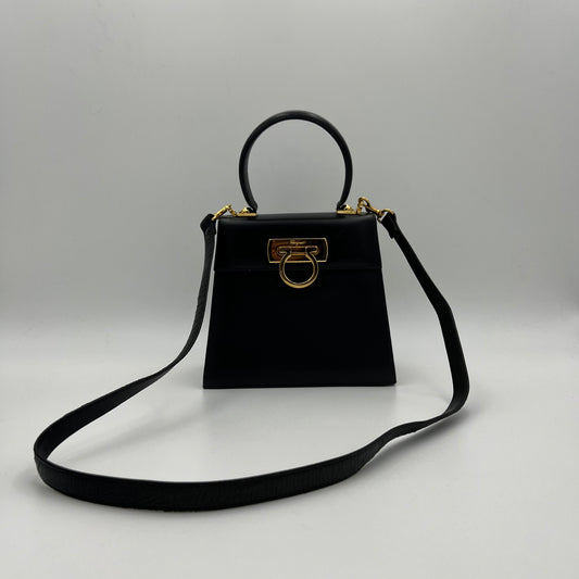 Salvatore Ferragamo Leather Ganicini Handbag