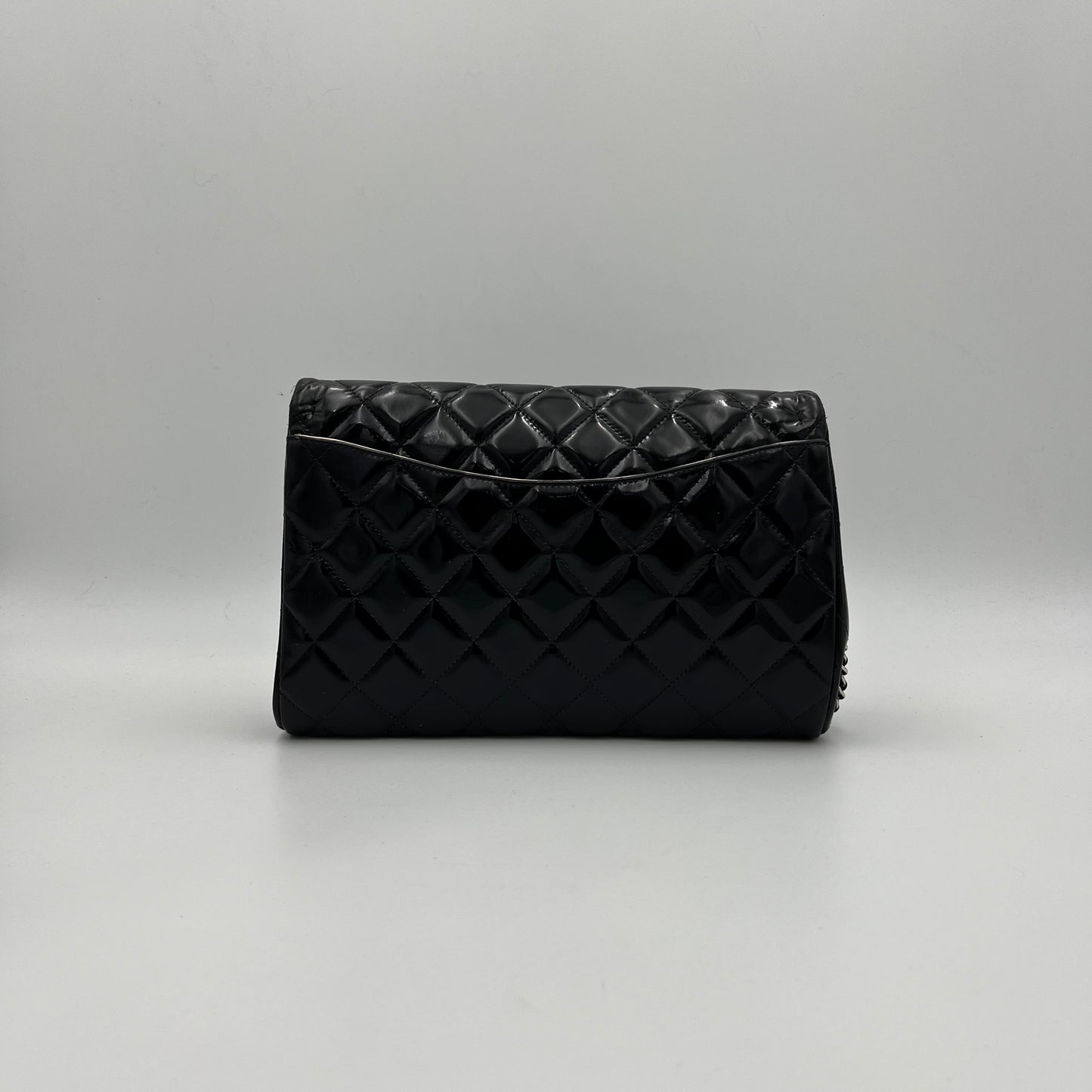 Chanel Timeless Quilted Patent Leather Chain Flap Bag