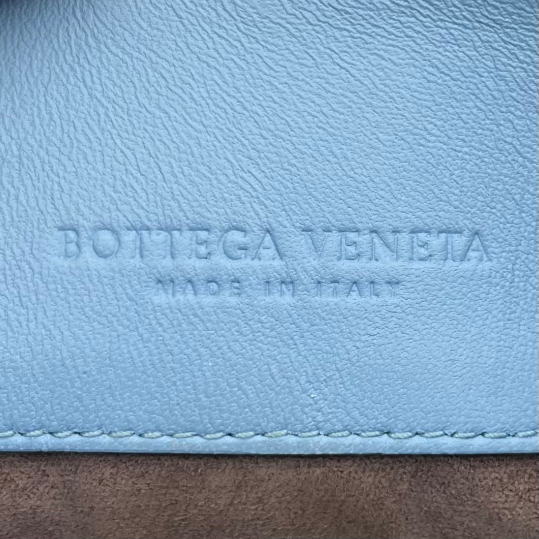 Bottega Veneta Light Blue Nappa Intrecciato Olimpia Shoulder Bag