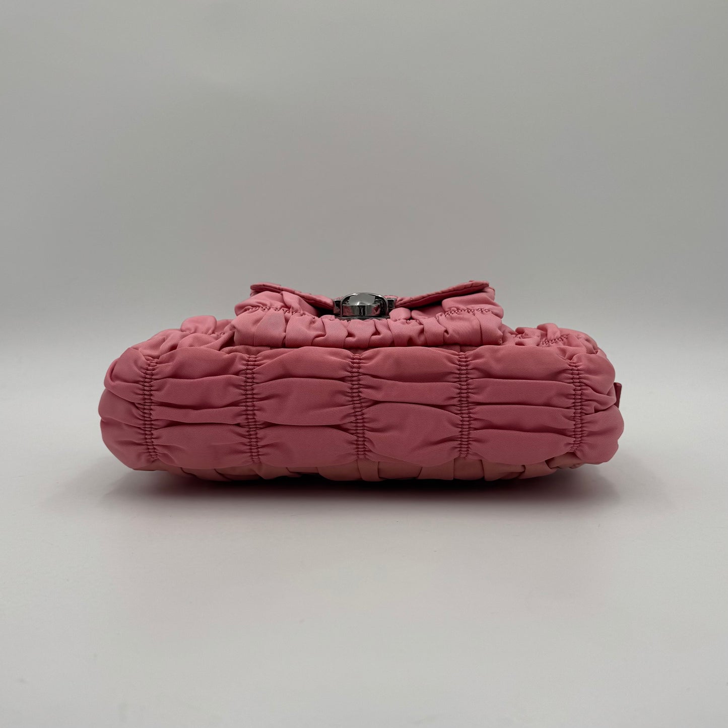 Prada Pink Tessuto Gaufre Chain Satchel