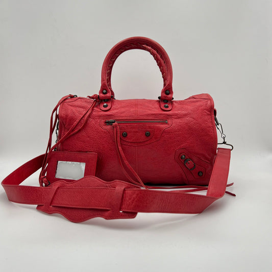 Balenciaga Red Classic City Bag