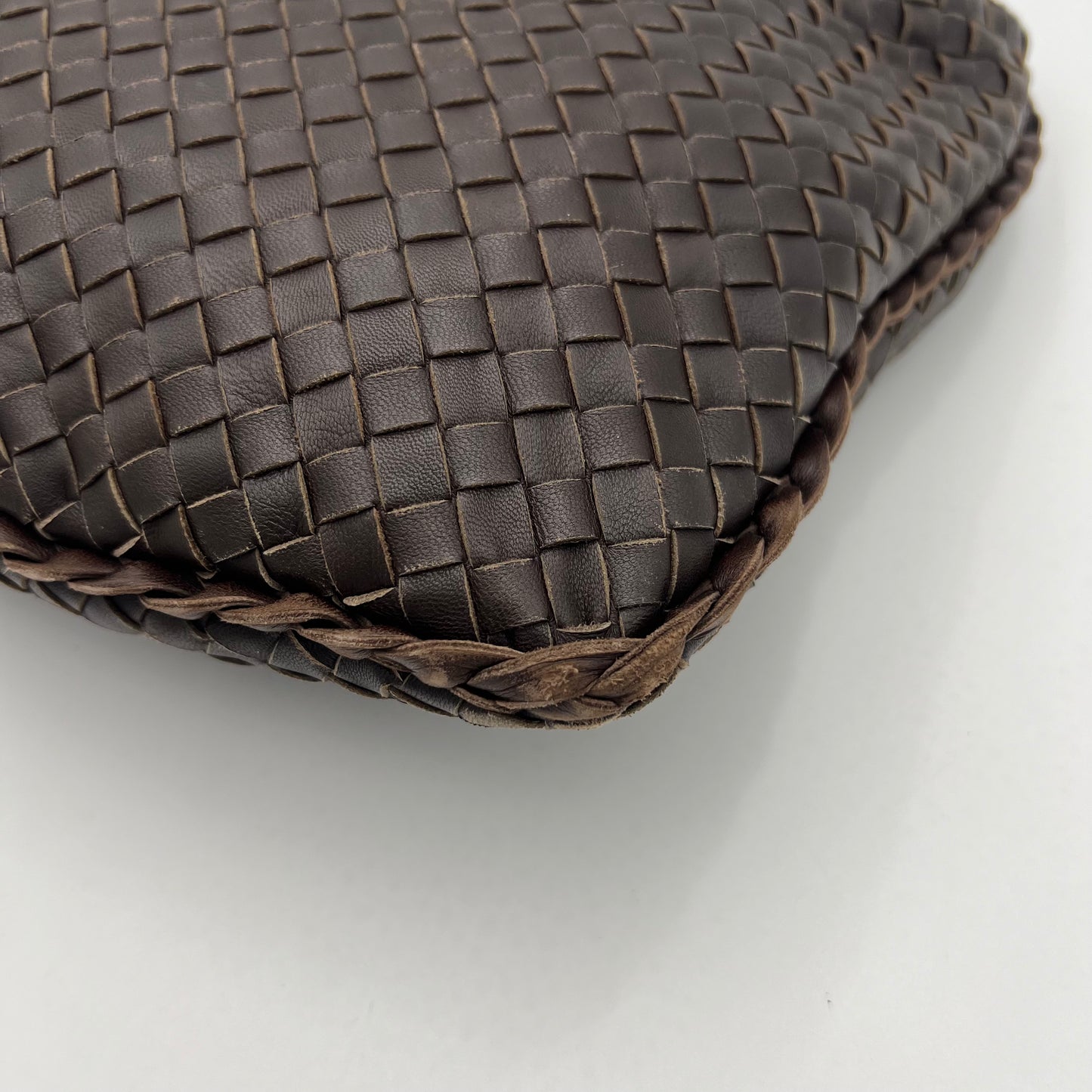 Bottega Veneta Brown Intrecciato Leather Medium Hobo Bag