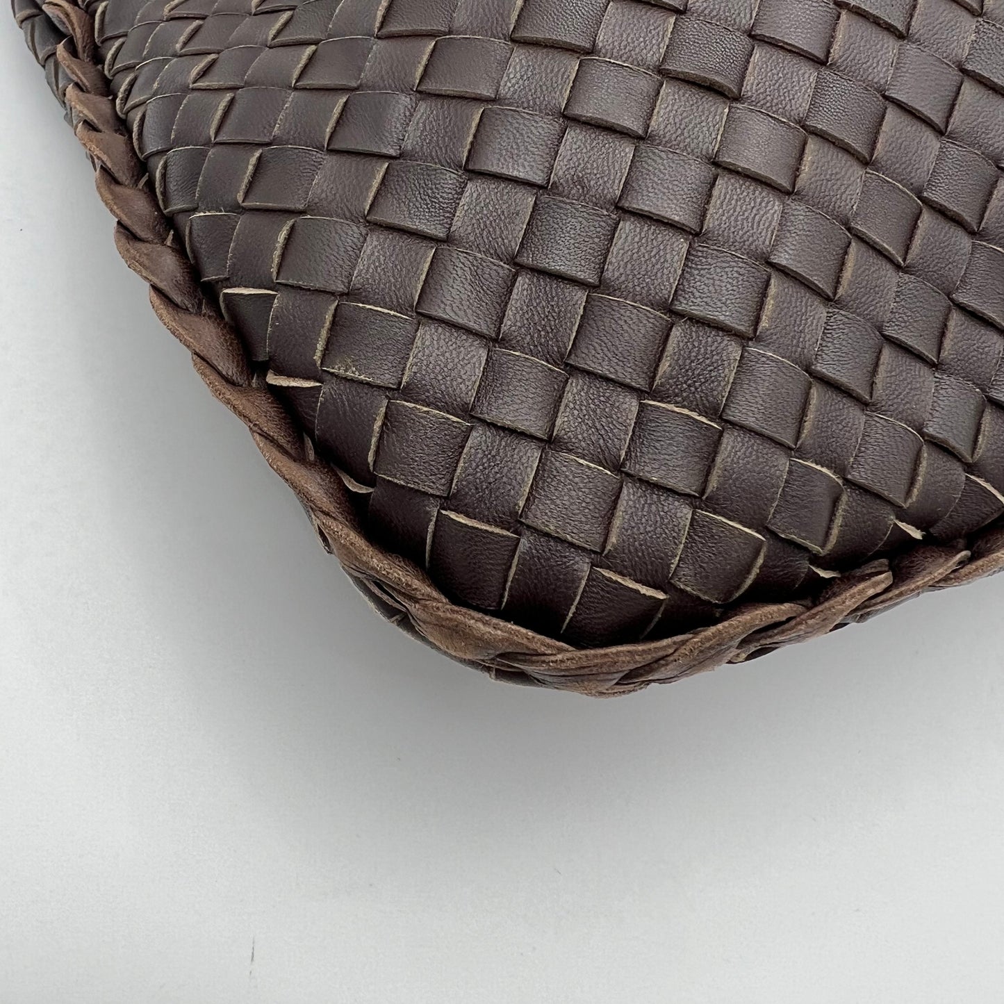 Bottega Veneta Brown Intrecciato Leather Medium Hobo Bag