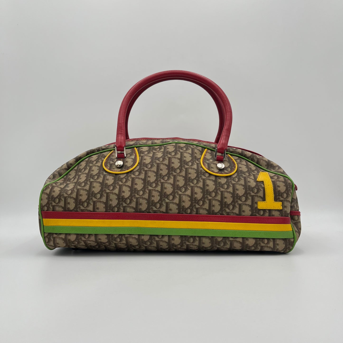 Christian Dior By John Galliano Rasta Bowler Bag