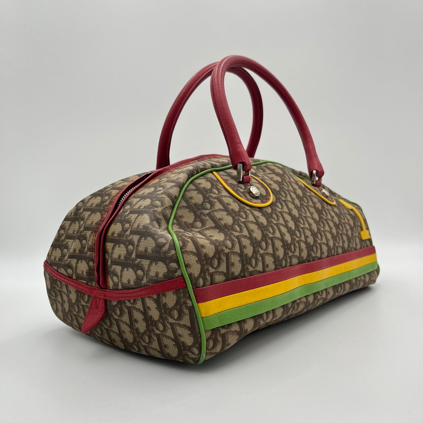 Christian Dior By John Galliano Rasta Bowler Bag