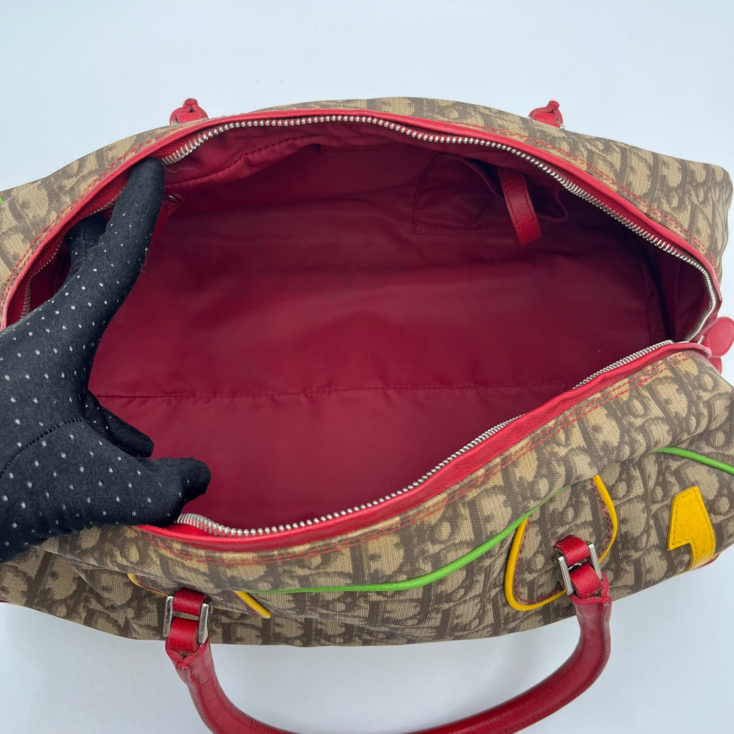 Christian Dior By John Galliano Rasta Bowler Bag