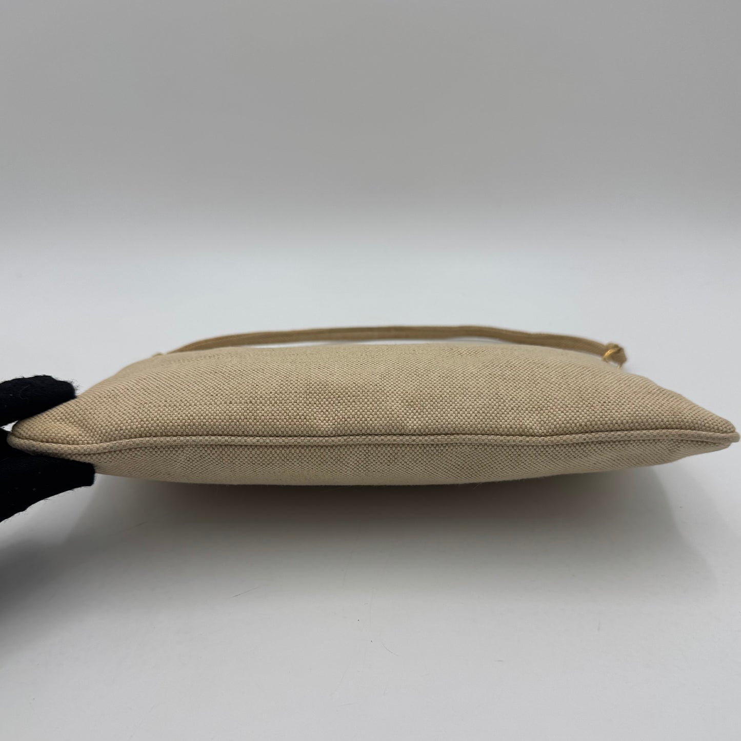 Prada Beige Canvas Pochette