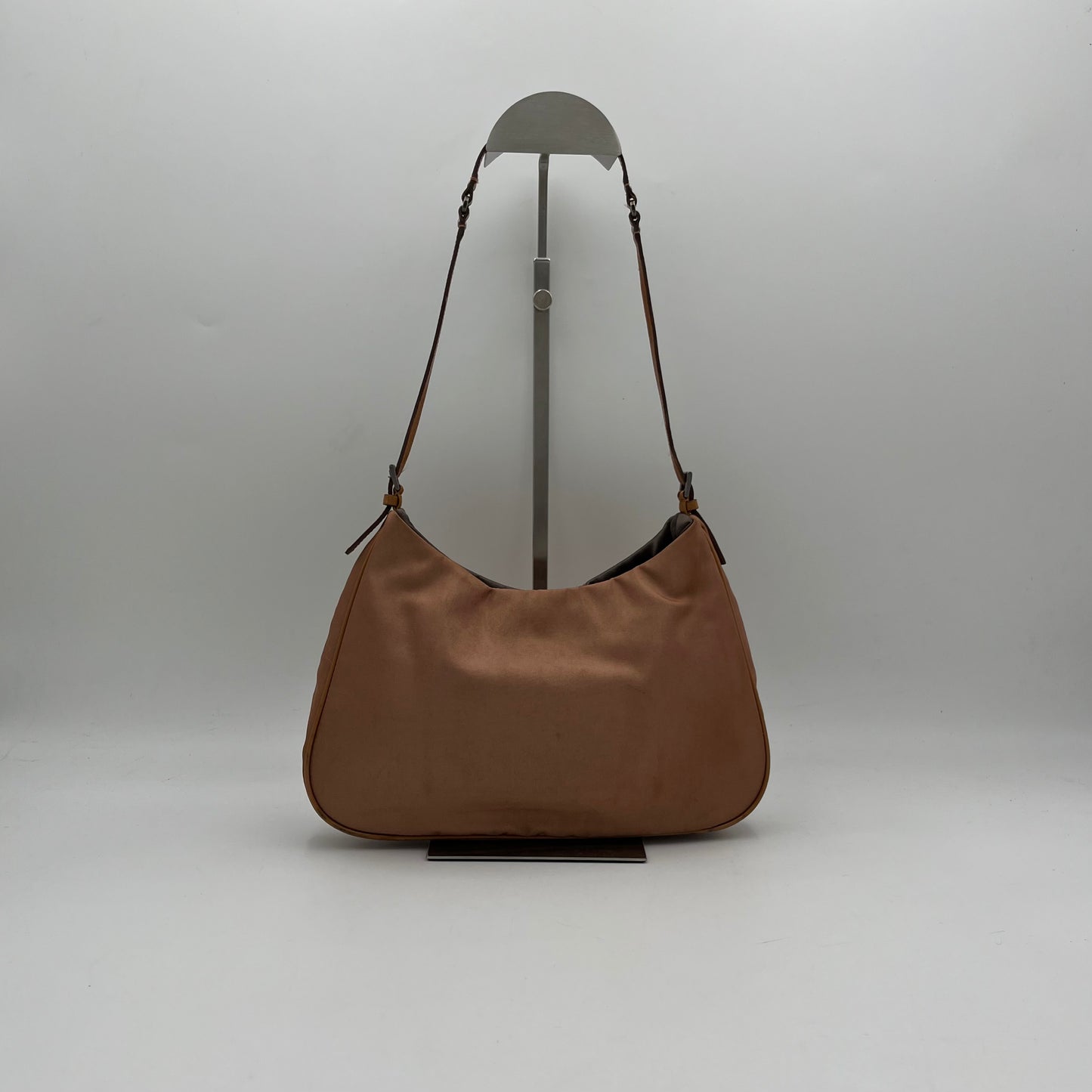 Prada Copper Nylon Cleo Hobo Bag