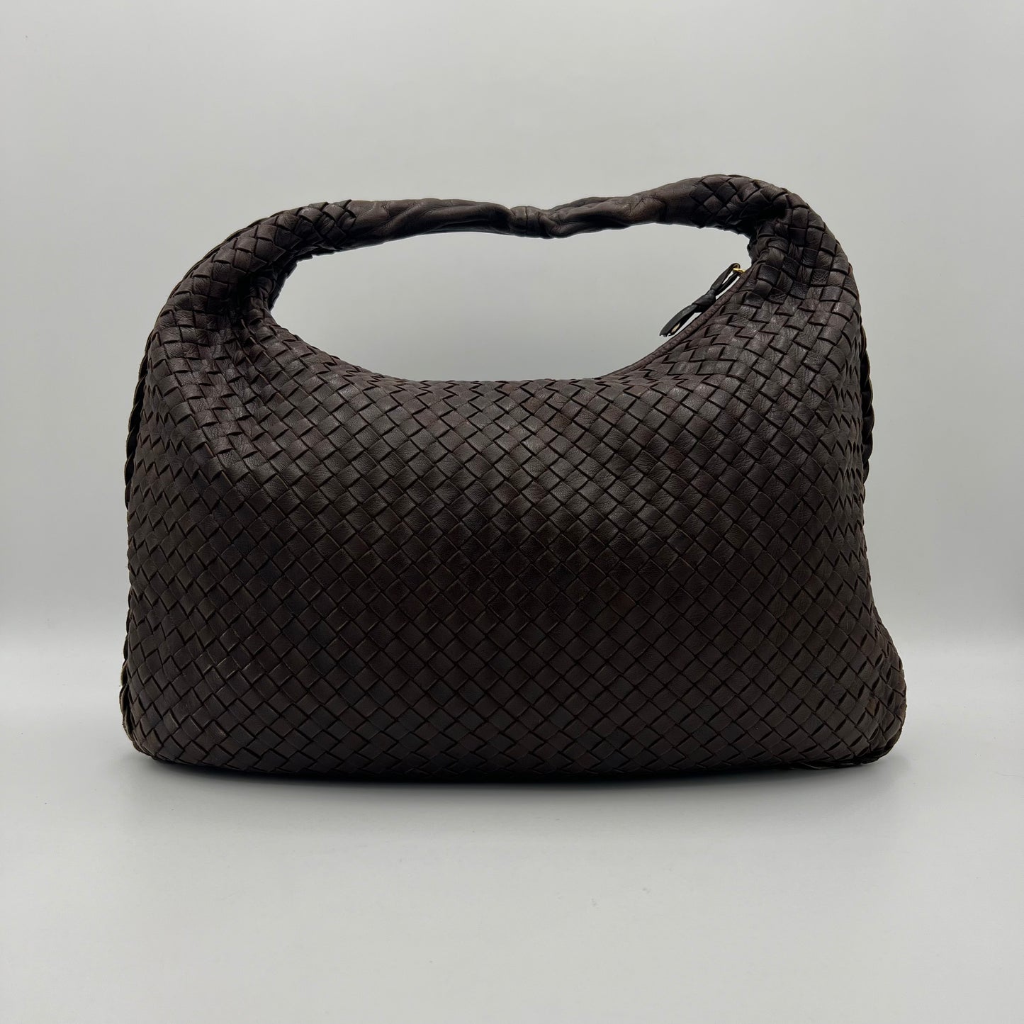 Bottega Veneta Brown Intrecciato Large Hobo Bag