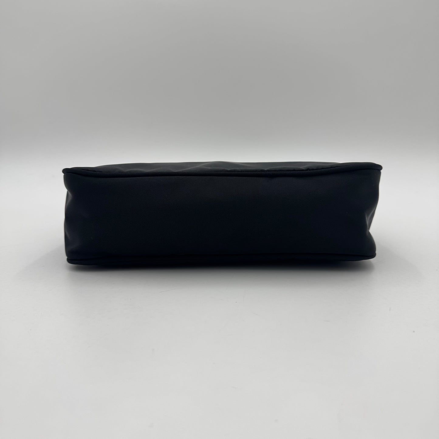 Prada Black Nylon Mini Hobo Baguette