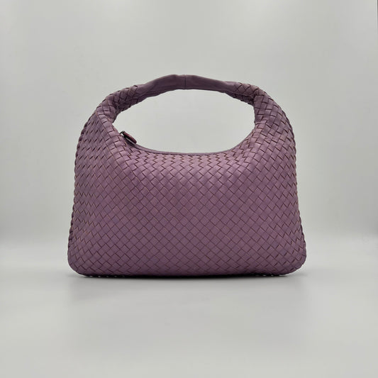 Bottega Veneta Purple Intrecciato Hobo Bag