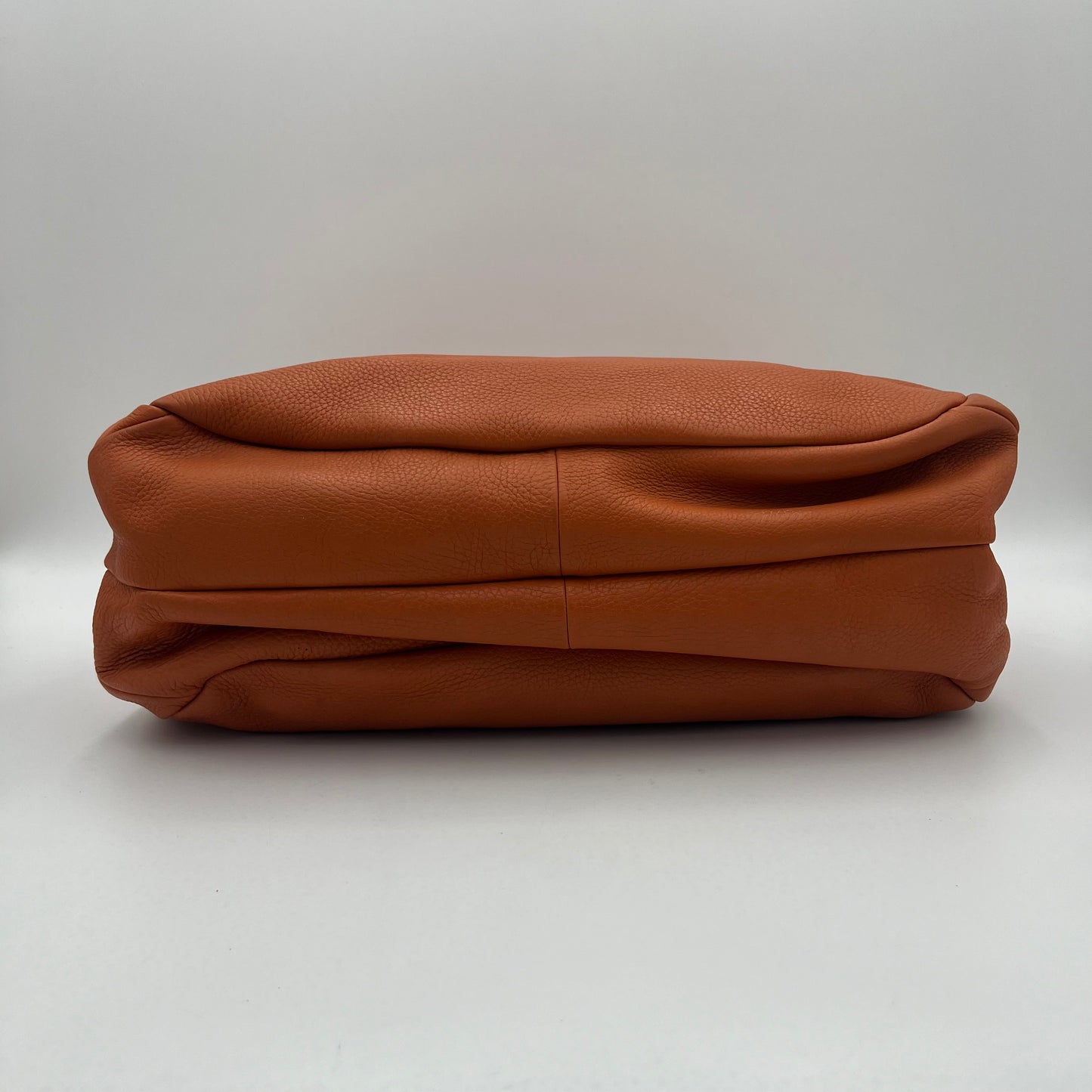 Bottega Veneta Orange Leather Campana Hobo Bag