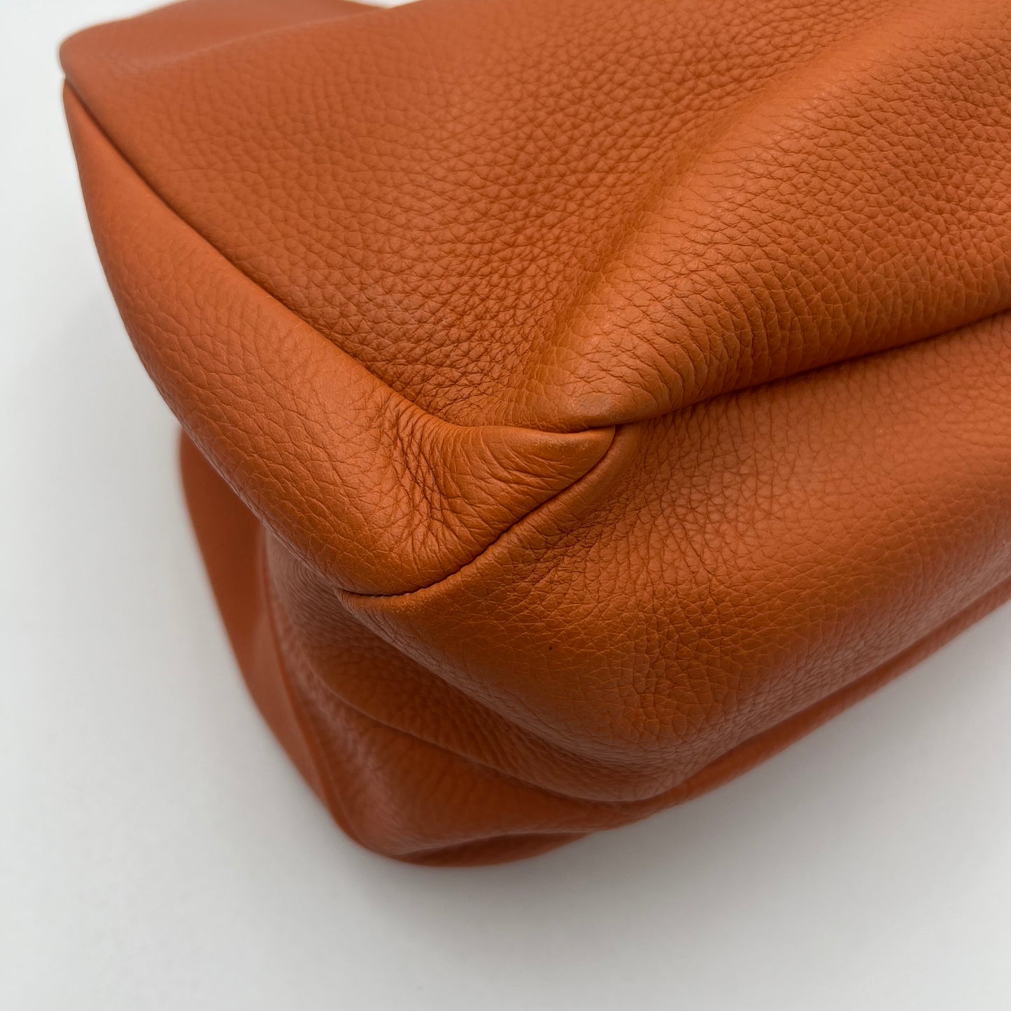 Bottega Veneta Orange Leather Campana Hobo Bag