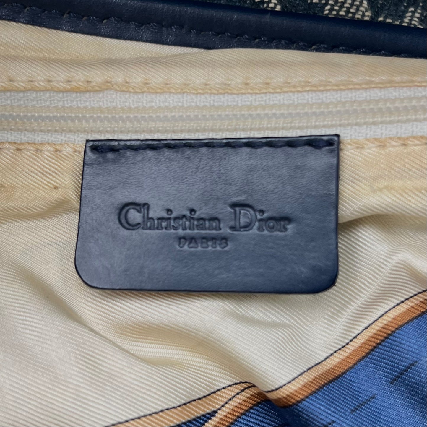 Christian Dior Blue Monogram Saddle GHW (RU 0040)