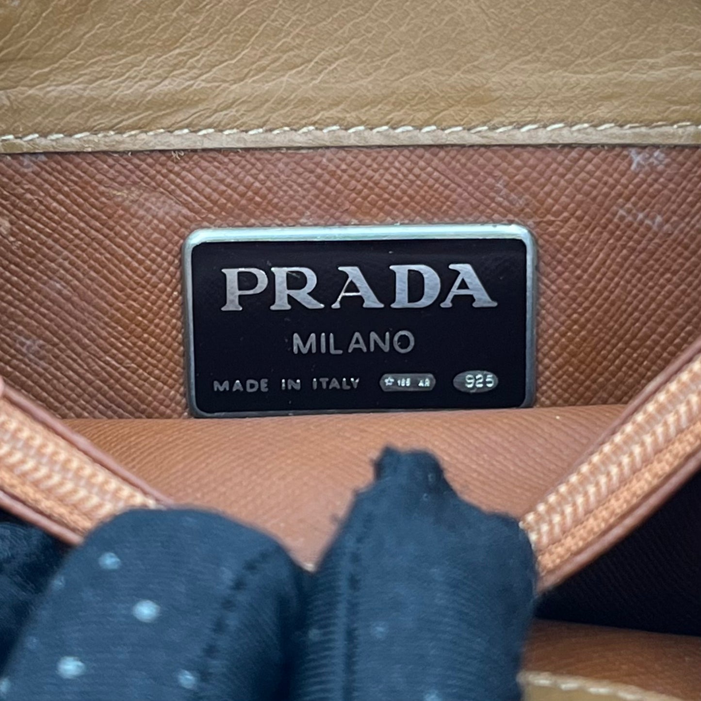 Prada Tan Leather Crossbody