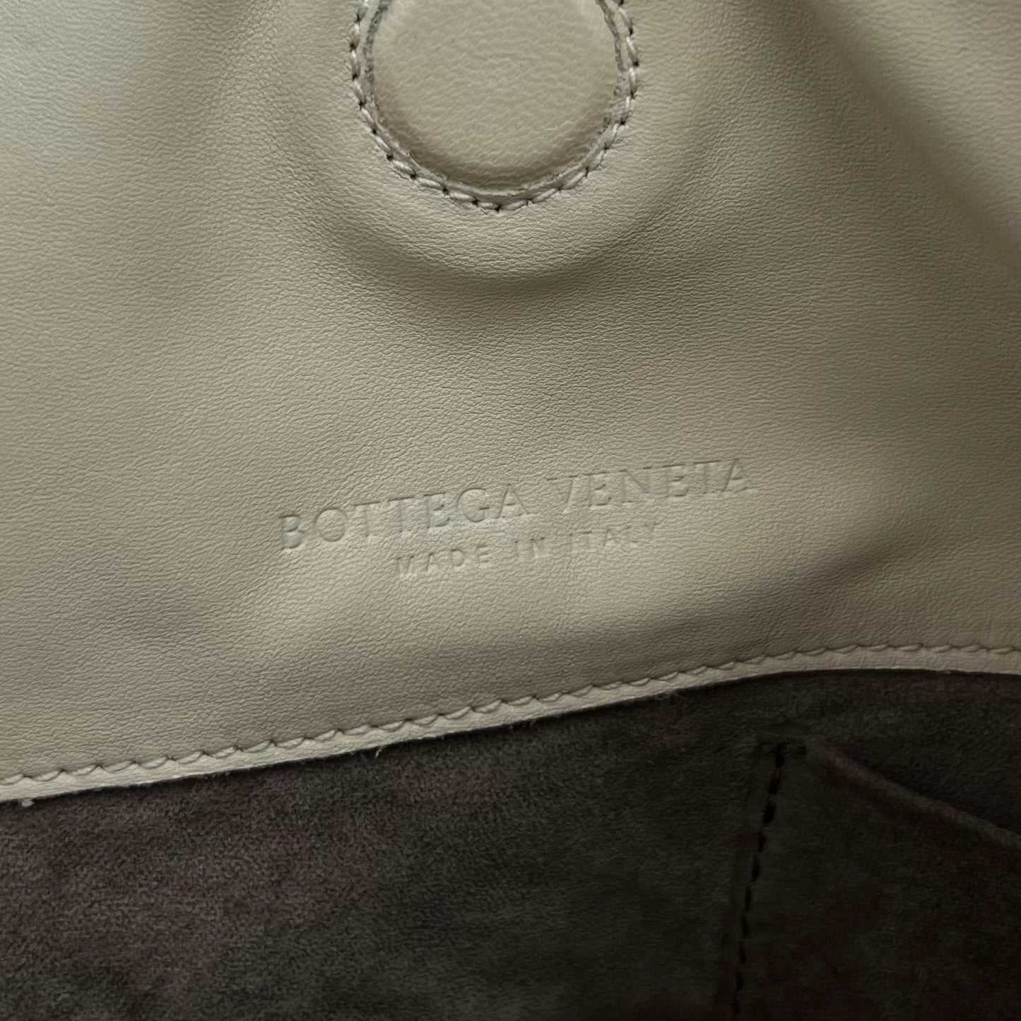 Bottega Veneta White Intrecciato Leather Campana Hobo Bag