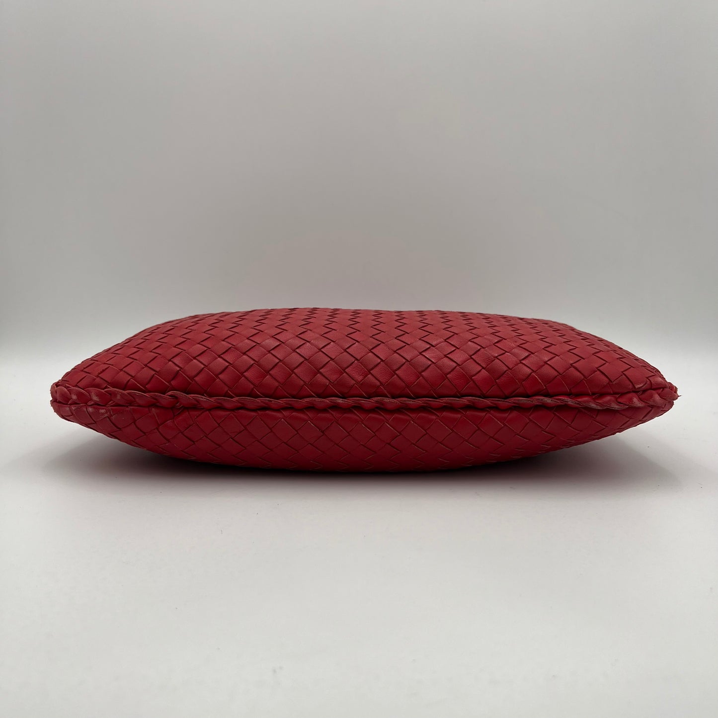 Bottega Veneta Red Intrecciato Hobo Bag