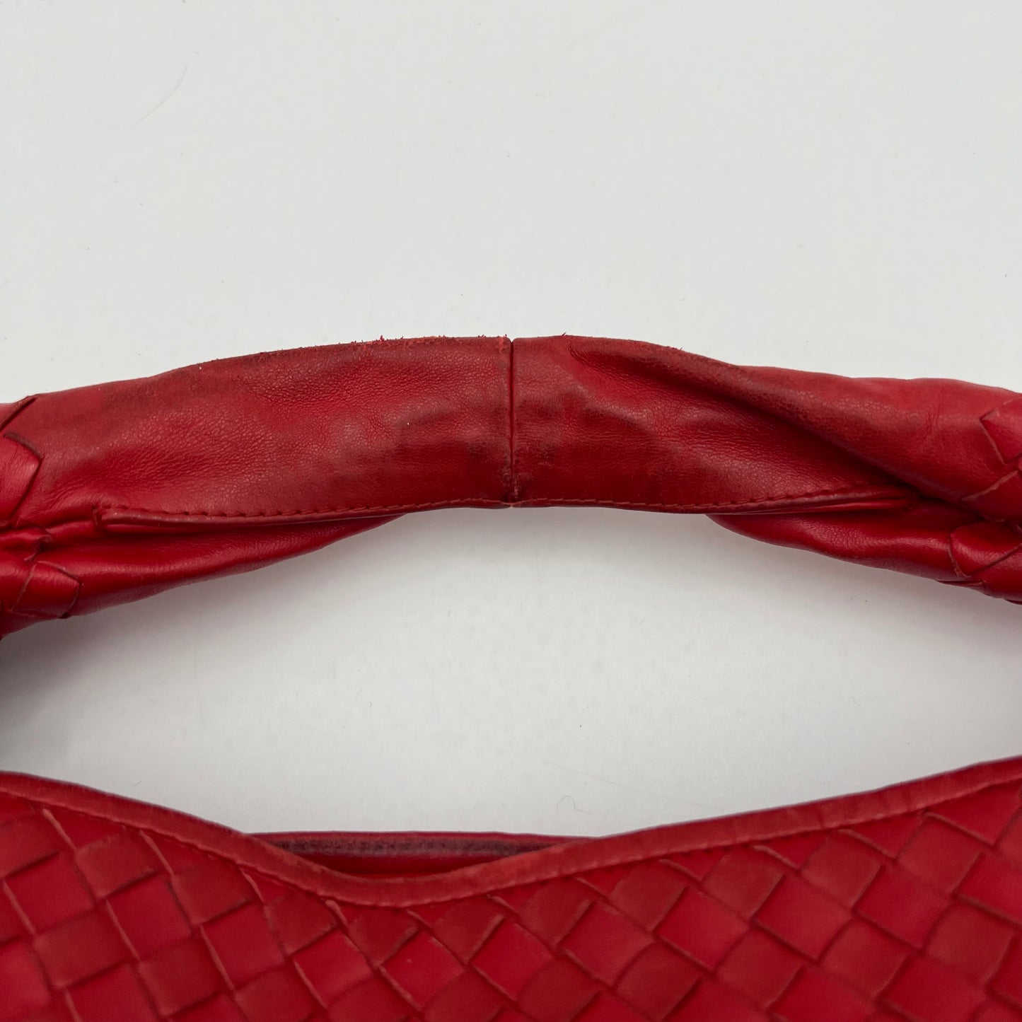 Bottega Veneta Red Intrecciato Hobo Bag