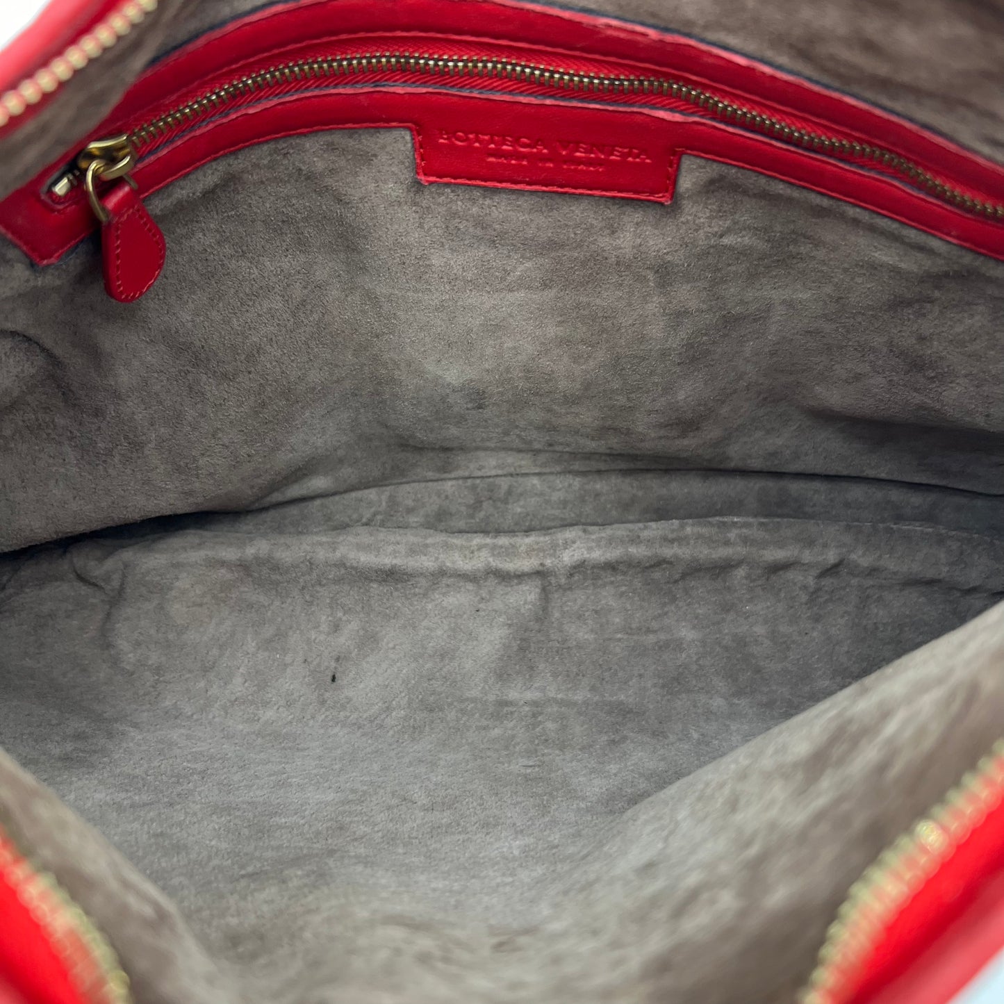 Bottega Veneta Red Intrecciato Hobo Bag